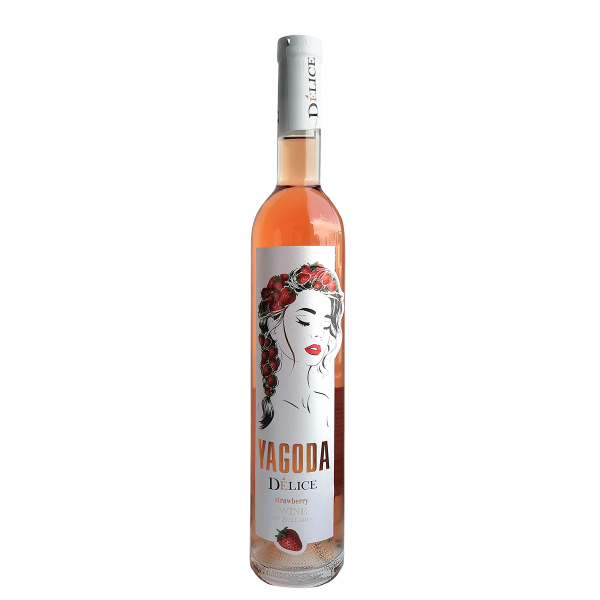 Бутилка плодово ягодово вино delice Yagoda 500ml