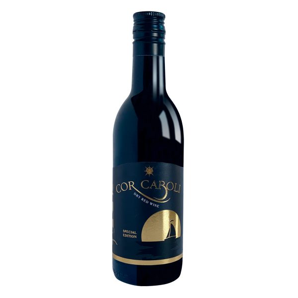 Малка бутилка червено вино - Cor Caroli RED 187ml