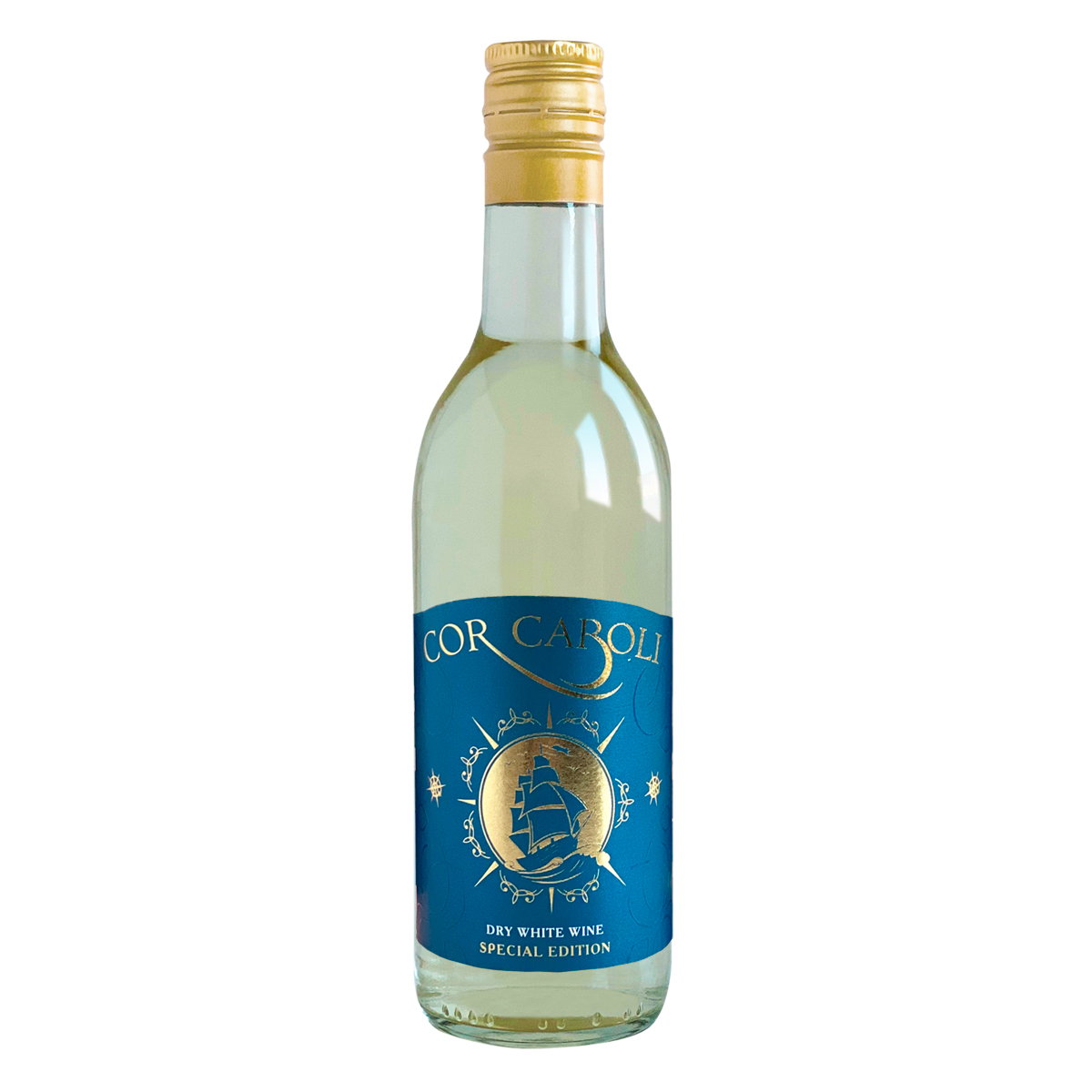 Малка бутилка бяло вино- Cor Caroli white 187ml Малка бутилка бяло вино- Cor Caroli white 187ml